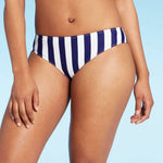 Shade & Shore Women's Nautical Ribbed Hipster Bikini Bottom