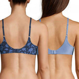 Maidenform Women's 2 Pack Comfort Devotion Full Coverage Lace Trim Bras