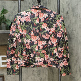 Colleen Lopez Women's Effortlessly Edgy Printed Faux Leather Moto Jacket