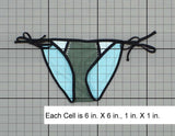 Xhilaration Womens Crochet String Bikini Swim Bottom Green XS