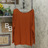 Ava & Viv Women's Plus Size Long Sleeve V-Neck T-Shirt