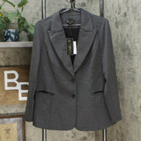 DG2 by Diane Gilman Women's Everyday Ponte Knit Boyfriend Blazer