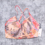 Shade & Shore Women's Lightly Lined V-Wire Crisscross Back Bikini Top