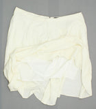 Who What Wear Women's Plus Size Back Zip Linen Blend Swing Skirt Cream 26W