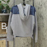 DG2 by Diane Gilman Women's Denim Look Classic Stretch French Terry Jacket