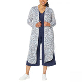 G by Giuliana Women's Petite Printed Slub Hacci Knit Duster Cardigan