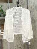 Signature by Robbie Bee Women's Plus Crochet Lace Shrug Jacket