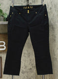 IMAN Women's Petite Global Chic Luxury Resort 360 Slimming Crop Jeans Black 14P