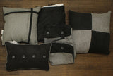 Madison Park Boone Microsuede 7- Piece King Comforter Set Gray / Black