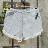 Wild Fable Women's High Rise Frayed Jean Shorts
