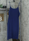Du Jour Button Front Shirt Midi Dress With Tie Detail Navy XS