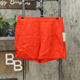 A New Day Women's Mid Rise Linen Pull On Shorts