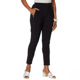 MarlaWynne Women's Matte Jersey Slouched Pants With Pockets