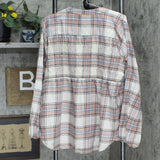 Knox Rose Women's Plaid Long Sleeve Button-Down Shirt