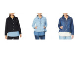 DG2 by Diane Gilman Women's Relaxed Lightweight Chambray Jean Jacket