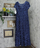 Alex Evenings Women's Rosette Embellished Lace A-Line Gown