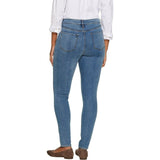 Martha Stewart Women's Patchwork 5 Pocket Ankle Jeans Mid Blue 10