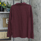 And Now This Men's Regular-Fit Solid Knit Button Front Shirt Plum Purple L