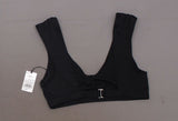 Shade & Shore Women's Cap Sleeve Bralette Bikini Top. AFF89T-Nopads