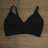 Auden Women's Ribbed Padded Bralette Black XL