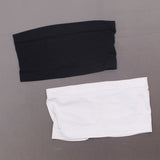 Rhonda Shear 2 Pack Seamless Underwire Bandeau Bras Black / White Medium