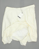 Who What Wear Women's Plus Size Zip Linen Blend Swing Skirt Cream 24W