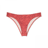 Shade & Shore Women's Snake Print High Leg Extra Cheeky Bikini Bottom