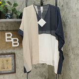 MarlaWynne WynneLayers Women's Colorblocked V-Neck Poncho