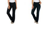 Denim & Co. Plus Size Petite How Smooth Lightly Bootcut Jeans