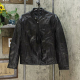 Marc New York Mens Leather Moto Jacket Black Small