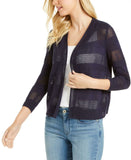 NWT Charter Club Women's Tonal Stripe Open Front Cardigan Sweater. 100093738MS L