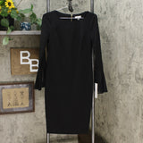 Calvin Klein Women's Chiffon Bell Sleeve Sheath Dress