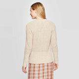 Universal Thread Women's Long Sleeve Crew Neck Raglan Pullover Sweater