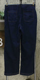 MarlaWynne Knit Denim Straight Leg Cropped Pants Indigo 8
