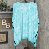 Susan Graver Women's Paisley Liquid Knit Scarf Top