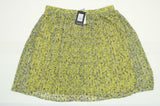 Who What Wear Women's Plus Size Floral Pleated Lace Skirt Yellow 20W