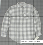 A New Day Women's Plaid Any Day Button Up Shirt Grey / White Small