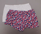 Jane and Bleecker Bleecker 2-Pack Soft Stretch Modal Sleep Shorts Navy / Grey XL