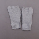 Under Armor Women's Around Town Flip Top Cable Knit Mittens Gray L/XL