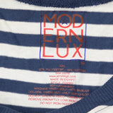 Modern Lux Women's USA Blue Striped Graphic Tank Top 79472319 Blue / White XXL