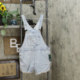 Wild Fable Women's Raw Edge Hem Denim Shortalls