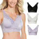 Rhonda Shear 3 Pack Betty Pin Up Bra With Removable Pads and Back Closure
