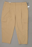 Prologue Women's Straight Leg Cropped Cargo Dress Pants