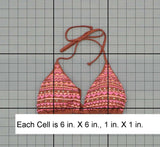 Xhilaration Women's Embroidered Triangle Bikini Swim Top Cinnamon Medium
