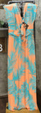 IMAN Women's Tall Boho Chic Maxi Dress With Head Wrap