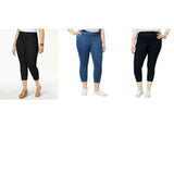 HUE Women's Plus Size Original Denim Capri Leggings. U19255QH