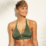 Kona Sol Women's Halter Triangle Bikini Swim Top