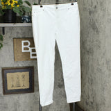 INC International Concepts Women's INCEssentials Skinny Jeans White 12
