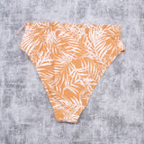 Xhilaration Women's Ruffle High Leg Waist Bikini Bottom