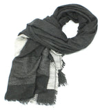 A New Day Women's Large Woven Patterned Fringe Edge Wrap Scarf